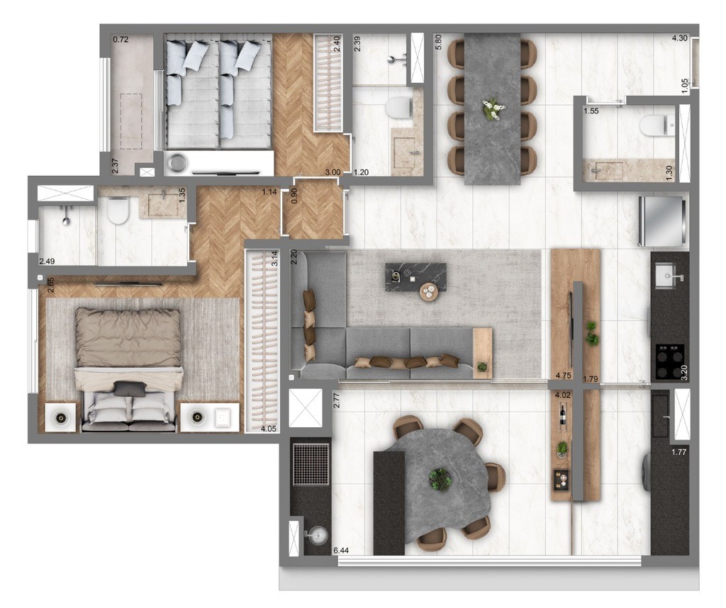 Apartamento Alto do Ipiranga 43 a 87 m² - 1 a 3 dormitórios I Lazer de clube I perto do metrô I alta valorização. Entrega: Junho de 2026