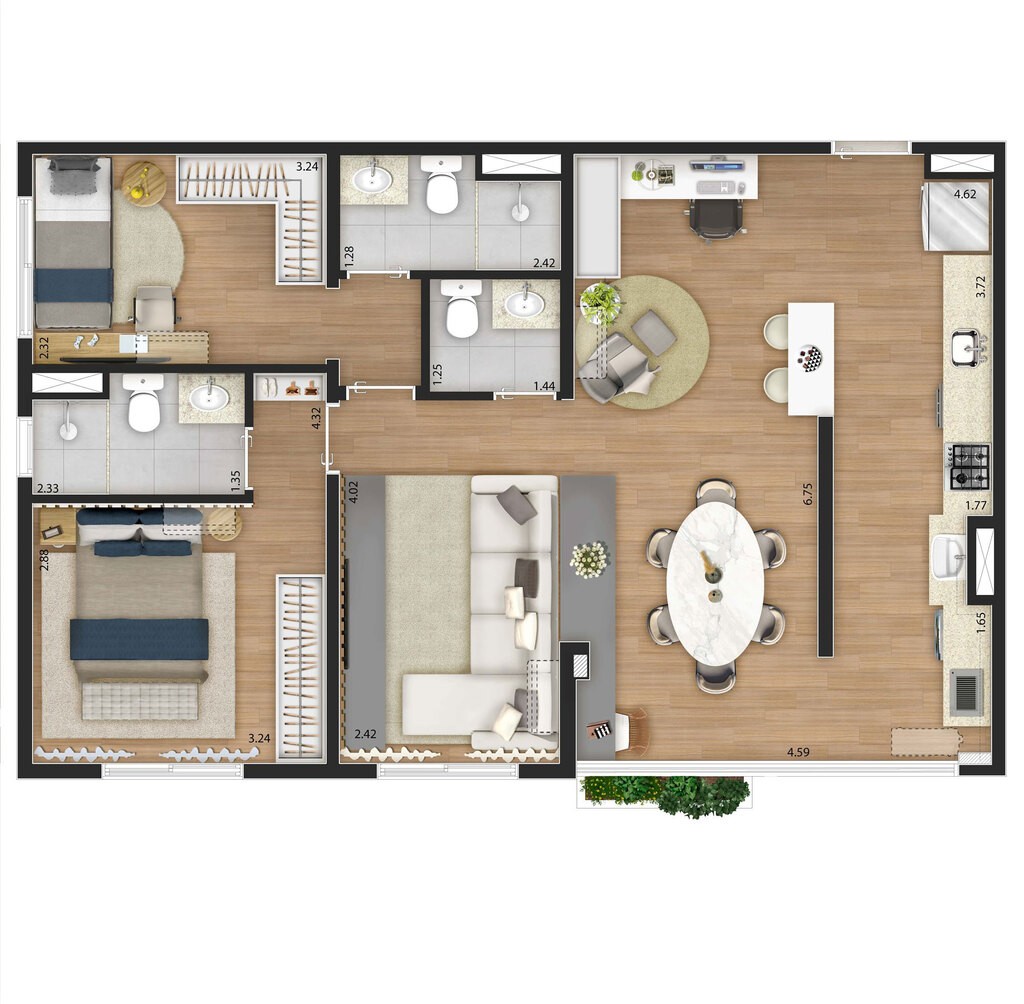 Apartamento 60 e 75 m² 2 e 3 dormitórios suíte lazer completo rooftop em Santana próximo ao metrô - Entrega: Abril de 2027